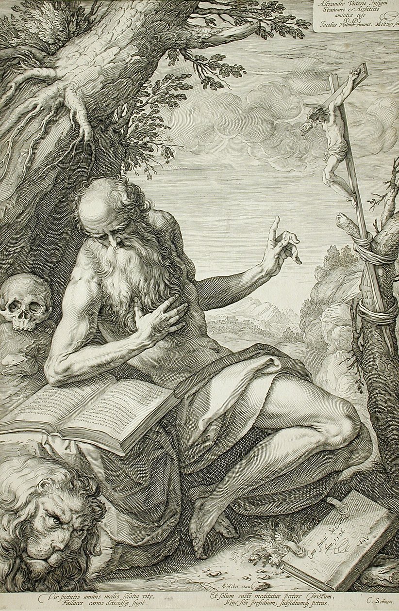 São Jerónimo de Hendrick Goltzius