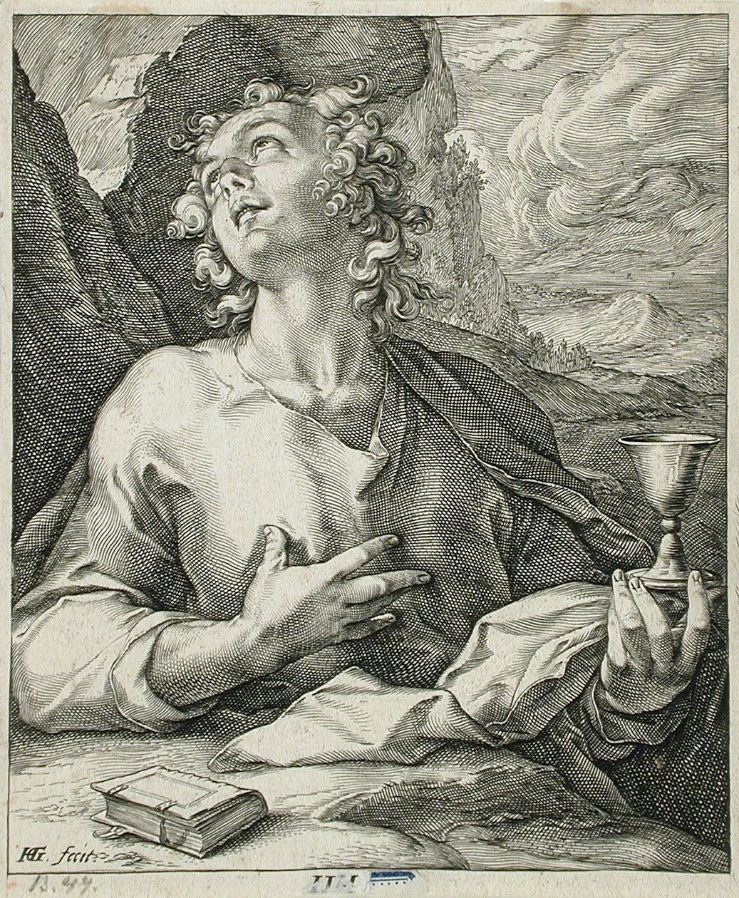 São João Evangelista de Hendrick Goltzius