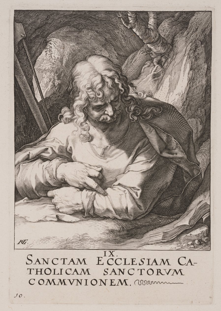 São Tiago Menor, de Cristo, dos Apóstolos e de São Paulo com o Credo de Hendrick Goltzius