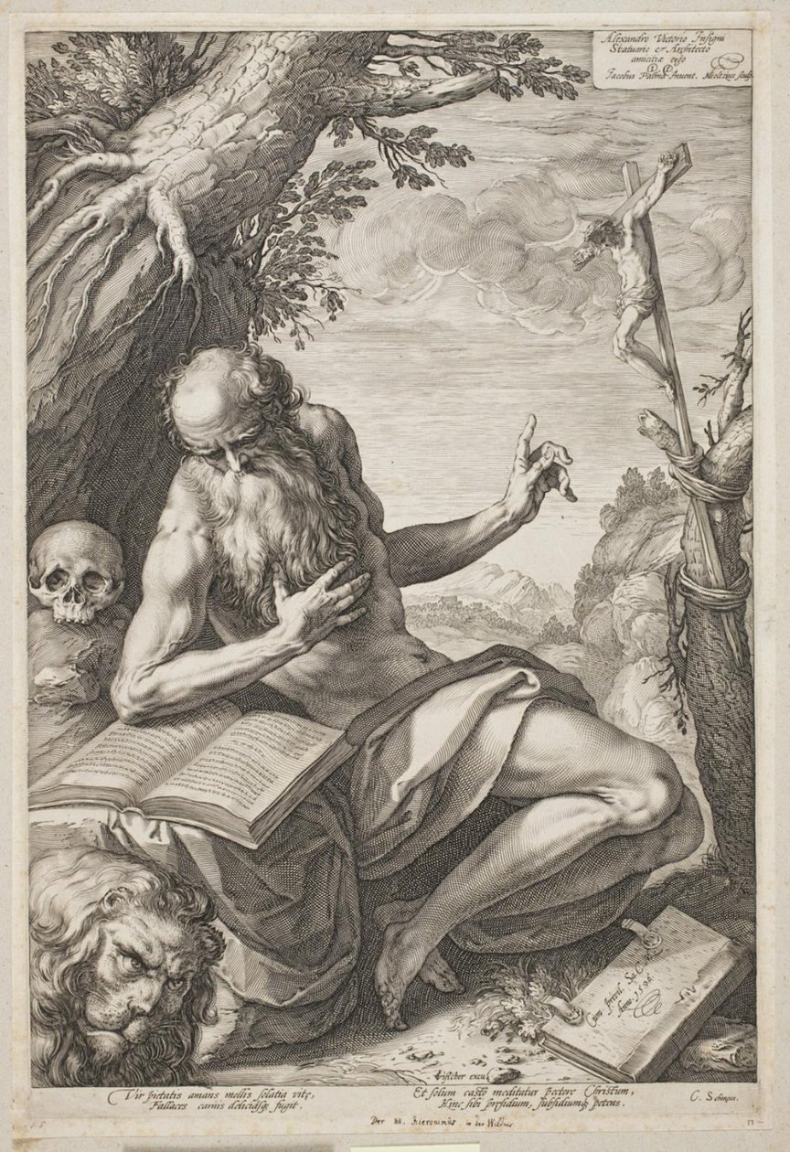 São Jerônimo de Hendrick Goltzius