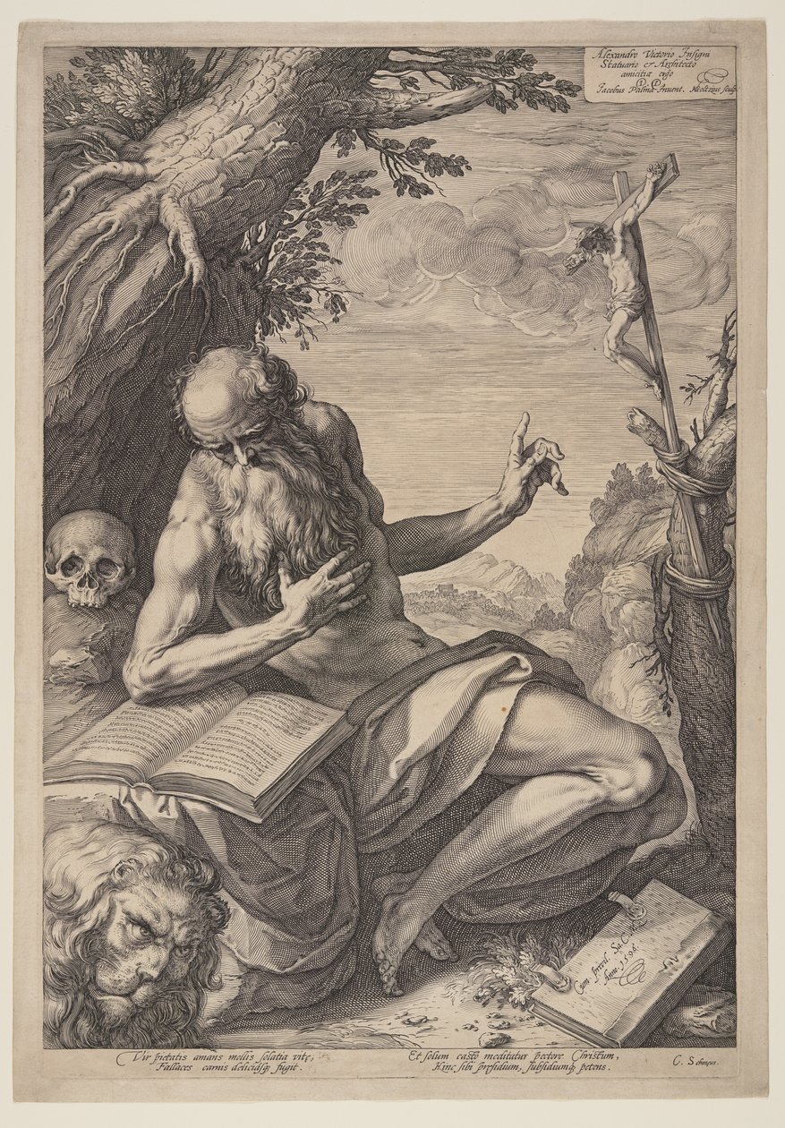 São Jerónimo de Hendrick Goltzius