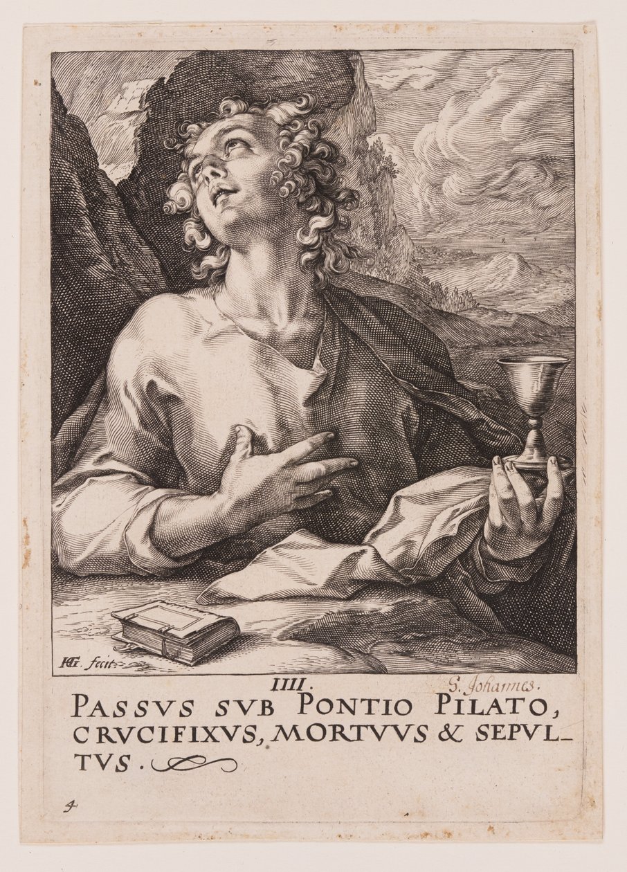 São João, de Cristo, os Apóstolos e São Paulo com o Credo de Hendrick Goltzius