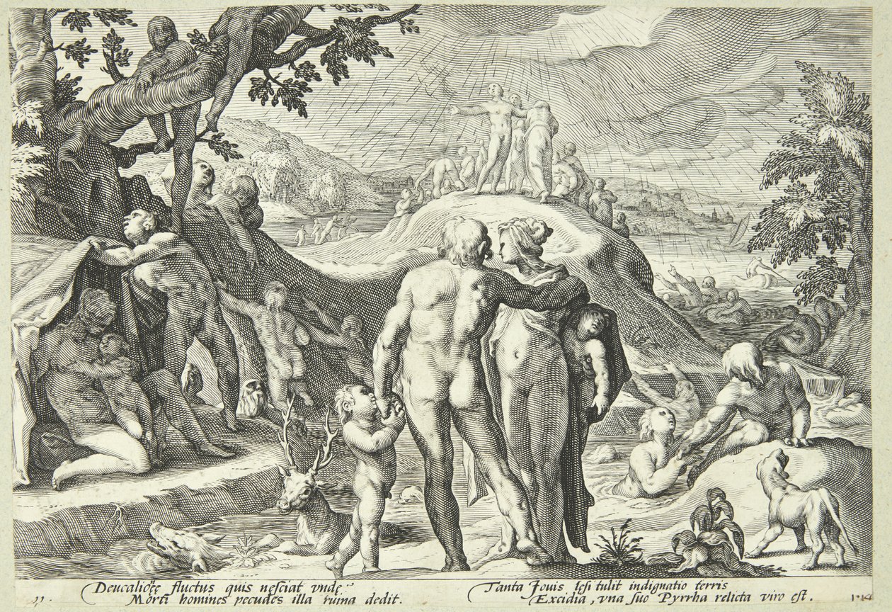 A inundação de Hendrick Goltzius