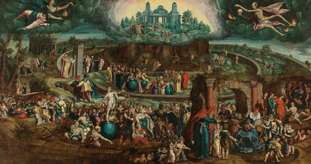 Tabula Cebetis A Tabela de Cebes. de Hendrick Goltzius