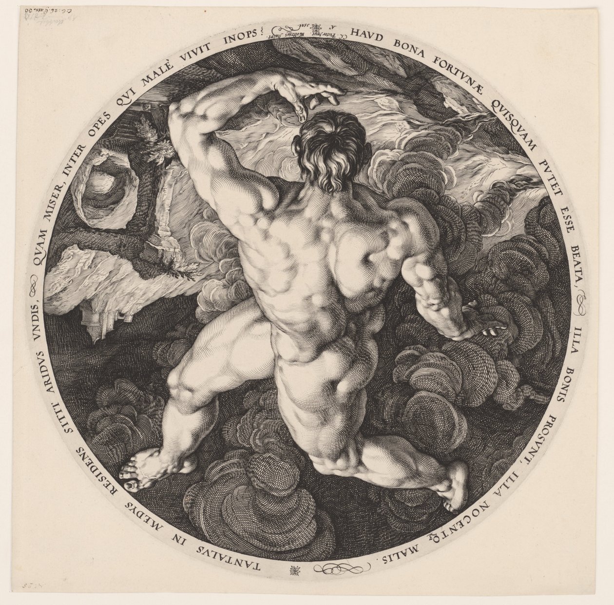 Tântalo De vier vallers (título da série) de Hendrick Goltzius