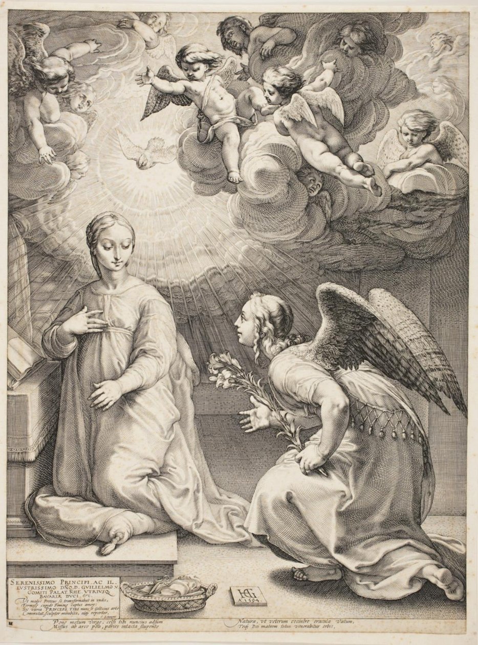 A Anunciação de Hendrick Goltzius