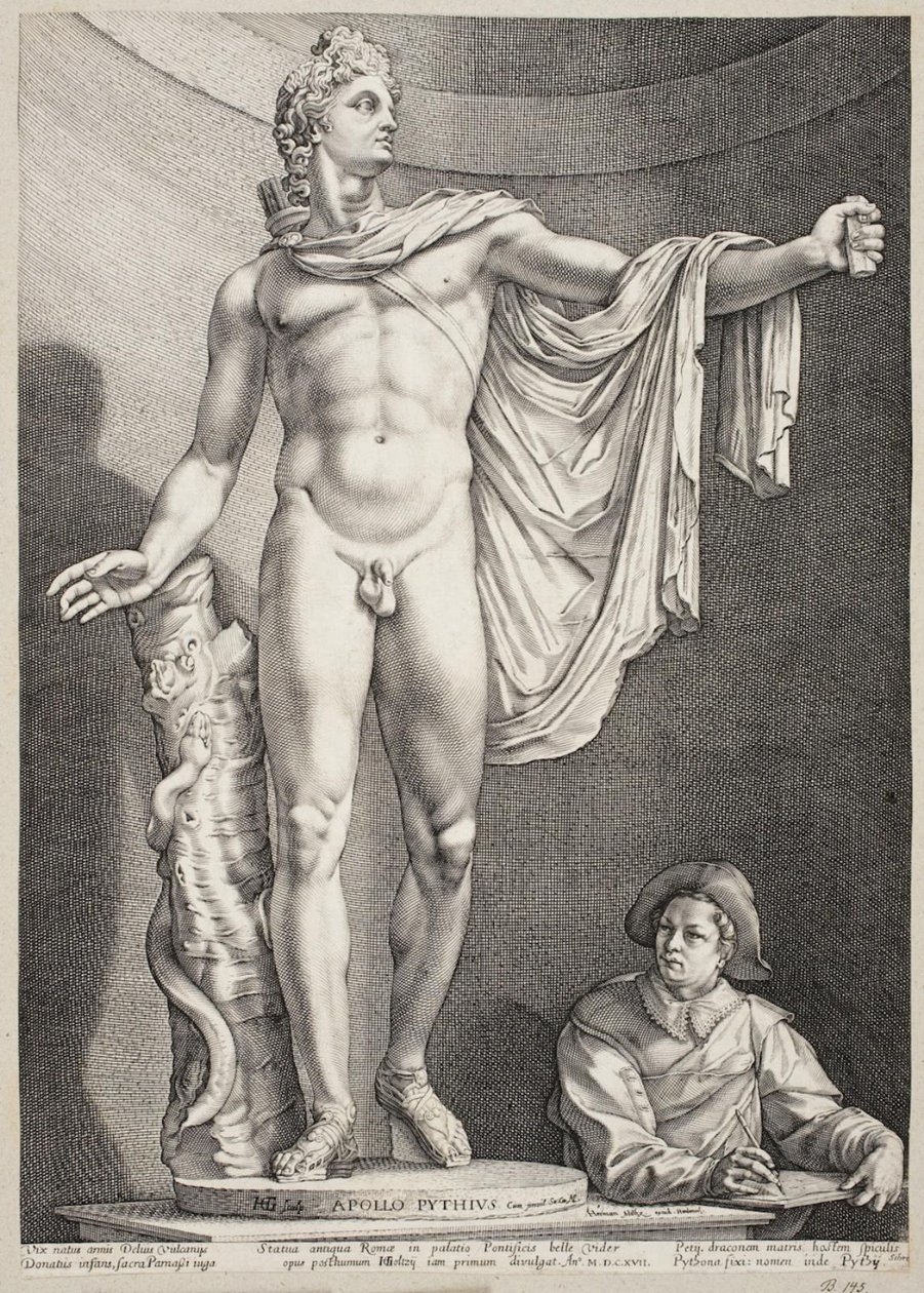 O Apolo Belvedere de Hendrick Goltzius