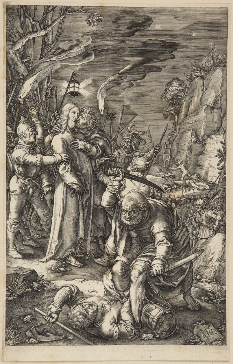 A Traição de Cristo de Hendrick Goltzius