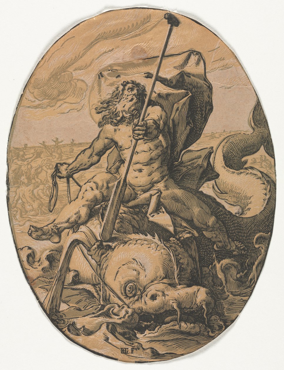 As Divindades: Oceanus de Hendrick Goltzius