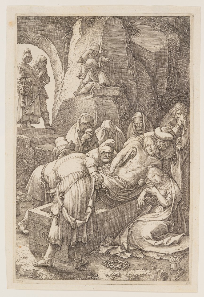 O Sepultamento, de A Paixão de Hendrick Goltzius