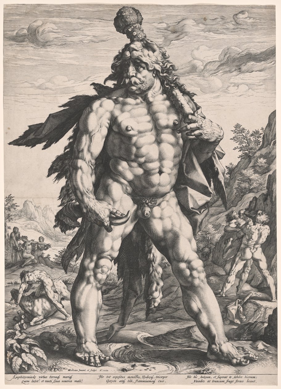 O Grande Hércules (Knollenman) de Hendrick Goltzius