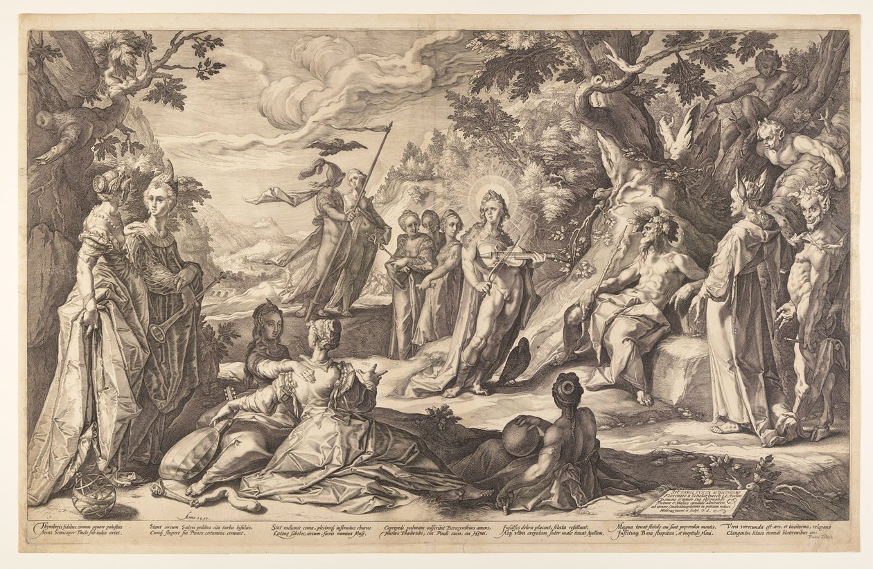 O julgamento de Midas de Hendrick Goltzius