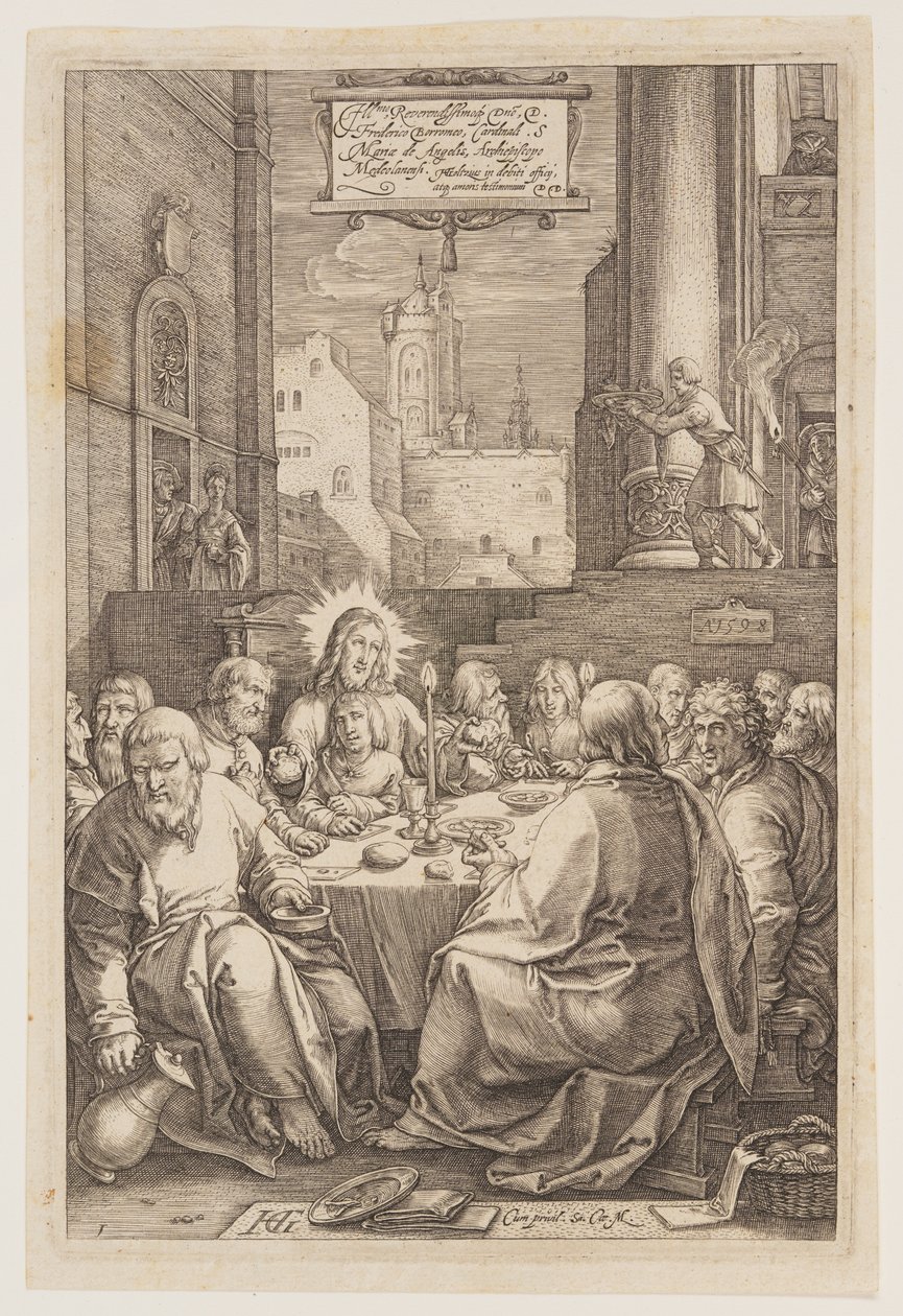 A Última Ceia, de A Paixão de Hendrick Goltzius