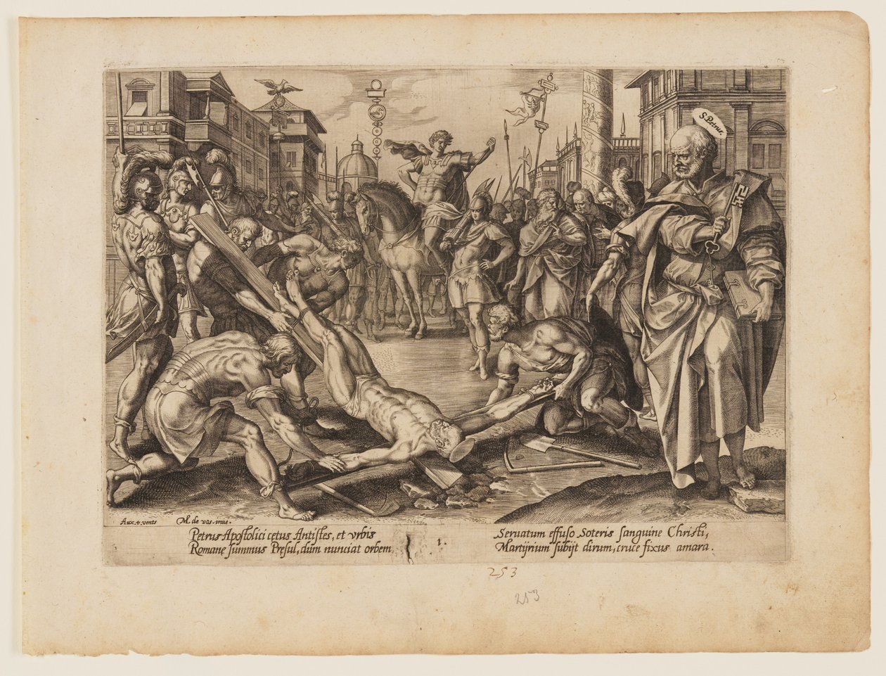 O Martírio de São Pedro, de O Martírio de Cristo e dos Apóstolos de Hendrick Goltzius