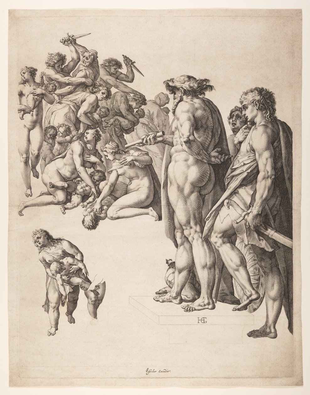 O Massacre dos Inocentes de Hendrick Goltzius