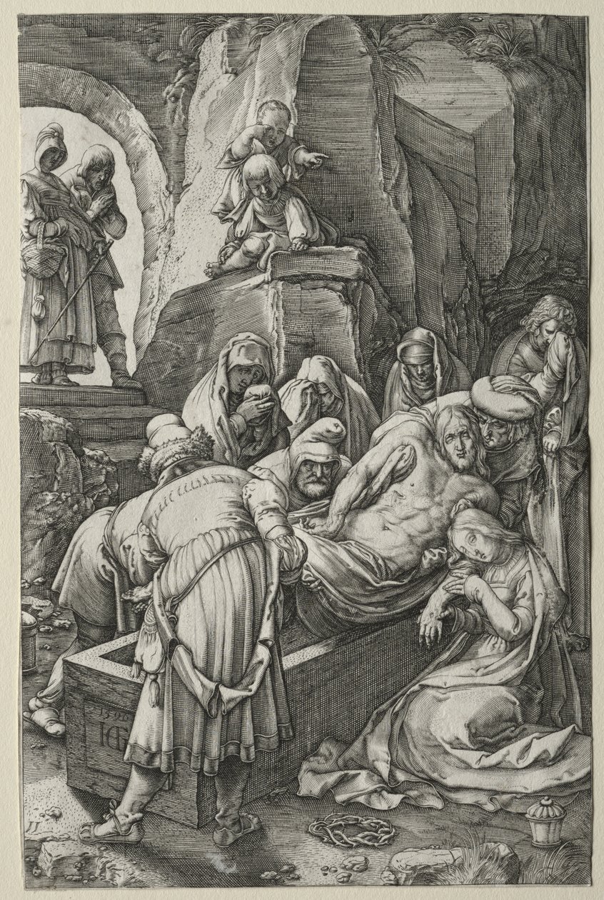 A Paixão: O Sepultamento de Hendrick Goltzius