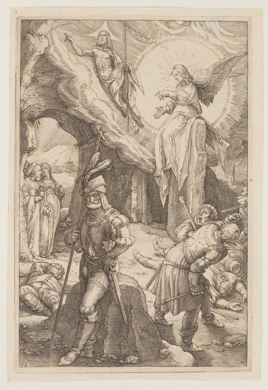 A Ressurreição, de A Paixão de Hendrick Goltzius