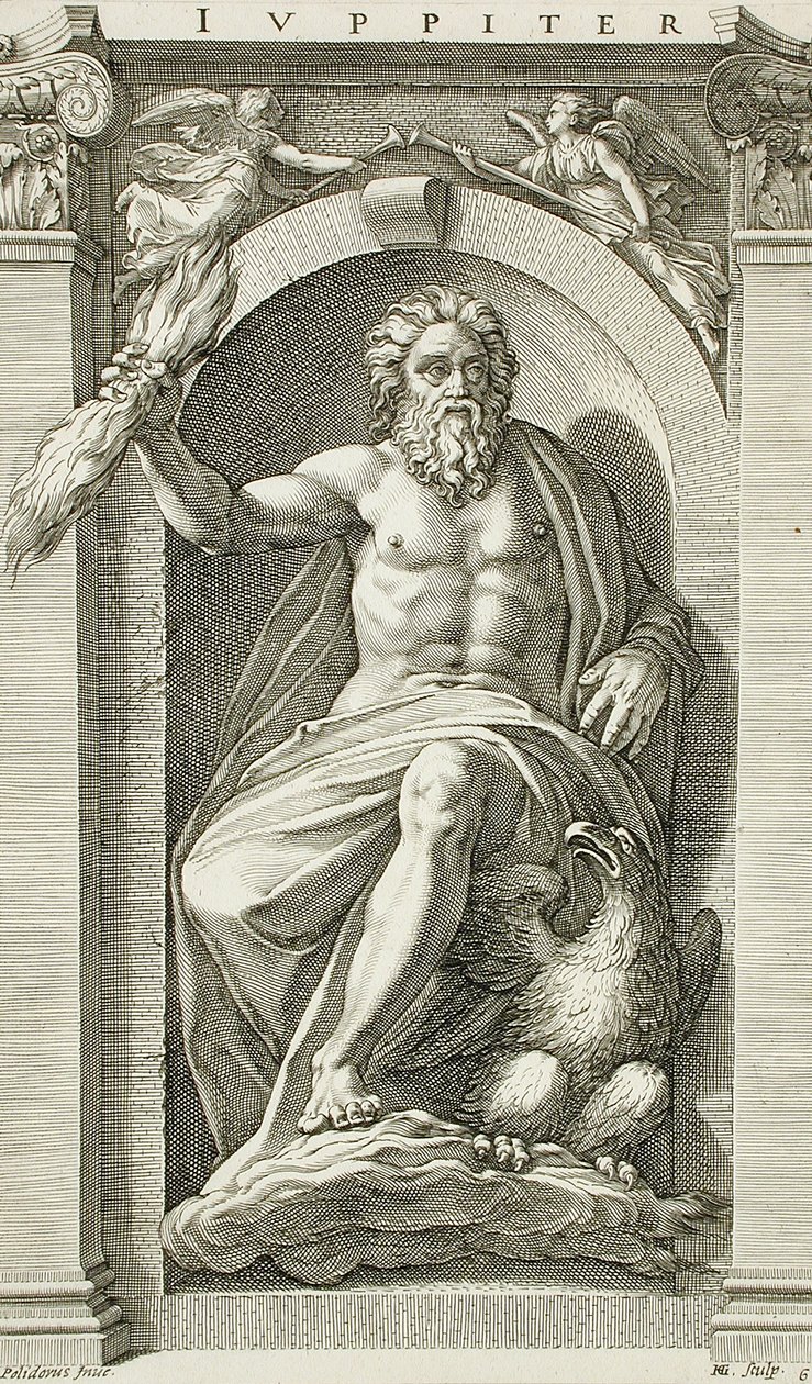 A série dos deuses antigos de Hendrick Goltzius