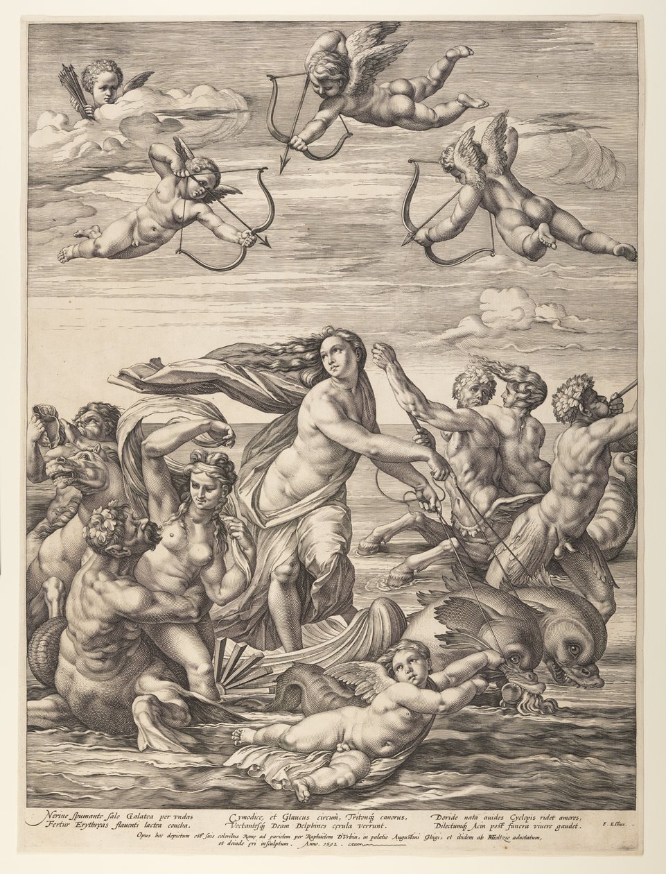 O triunfo de Galatea de Hendrick Goltzius