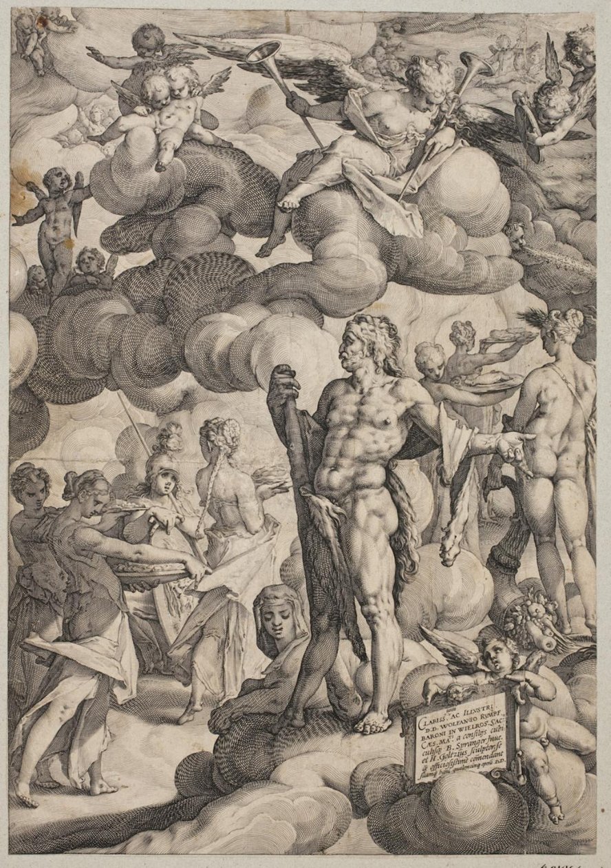 O casamento de Cupido e Psique de Hendrick Goltzius