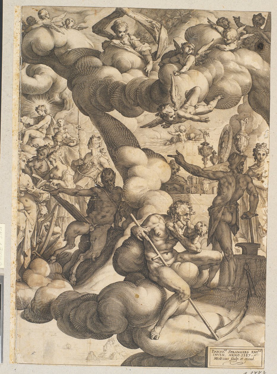 O casamento de Cupido e Psique de Hendrick Goltzius