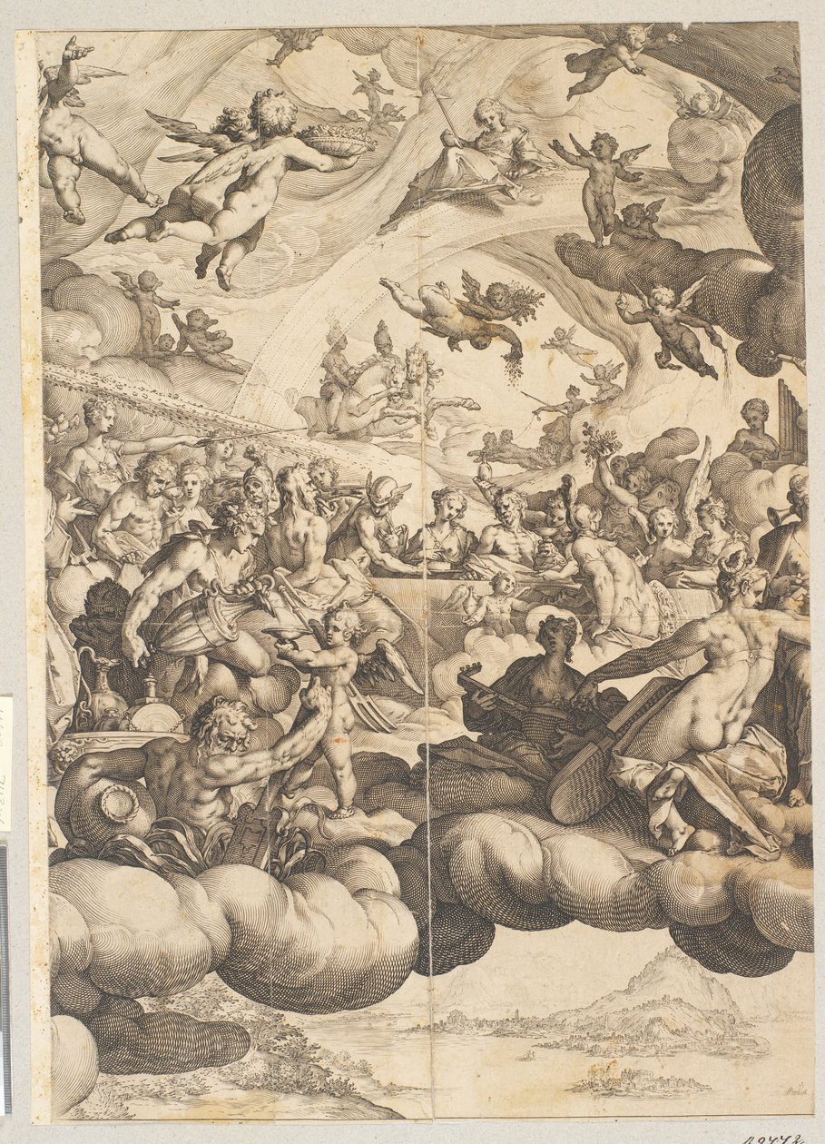O casamento de Cupido e Psique de Hendrick Goltzius