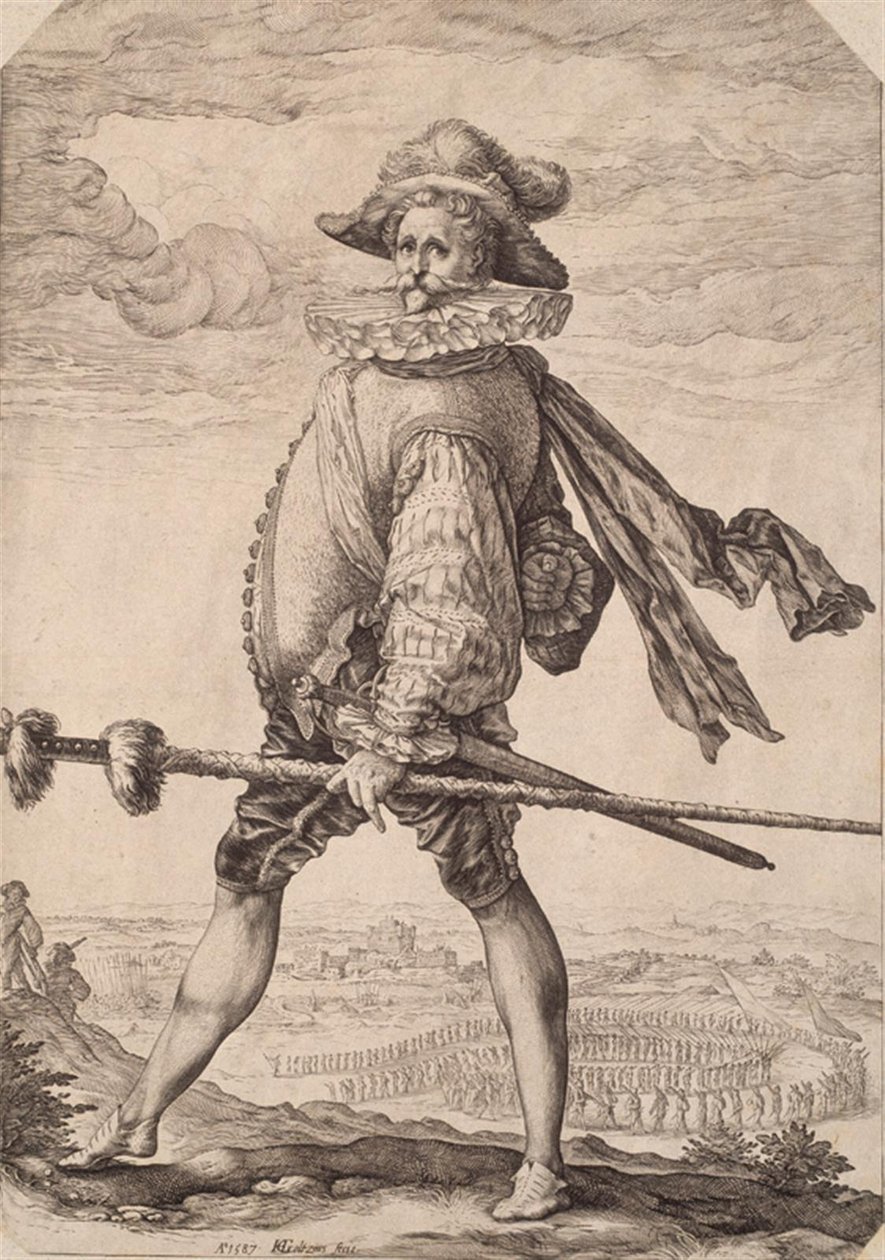 O capitão da infantaria de Hendrick Goltzius