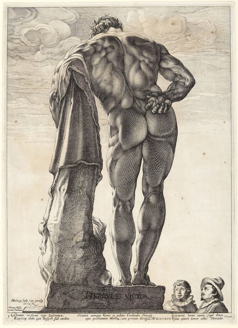 Três esculturas antigas famosas de Hendrick Goltzius