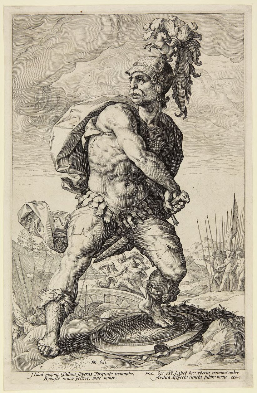 Tito Mânlio Torquato de Hendrick Goltzius