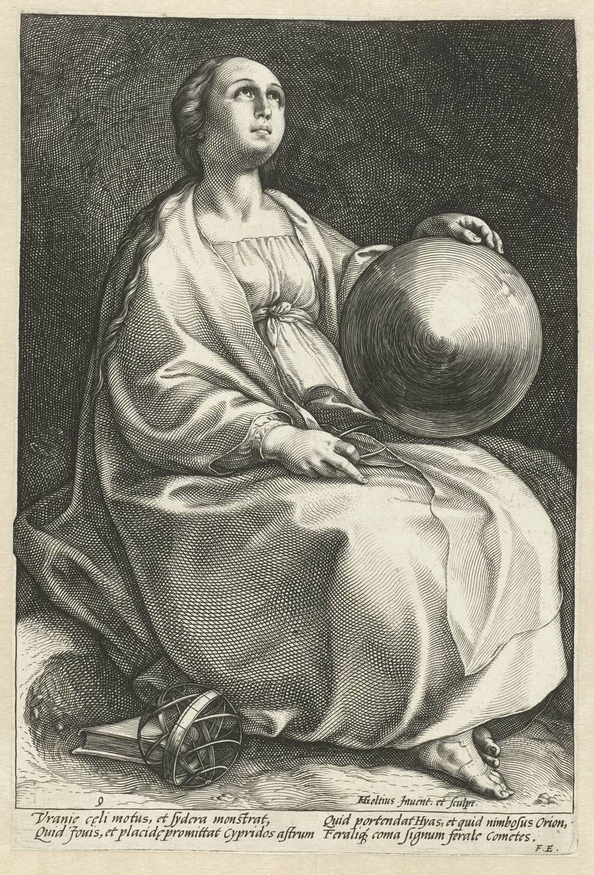 Urania
As nove musas (título da série) de Hendrick Goltzius