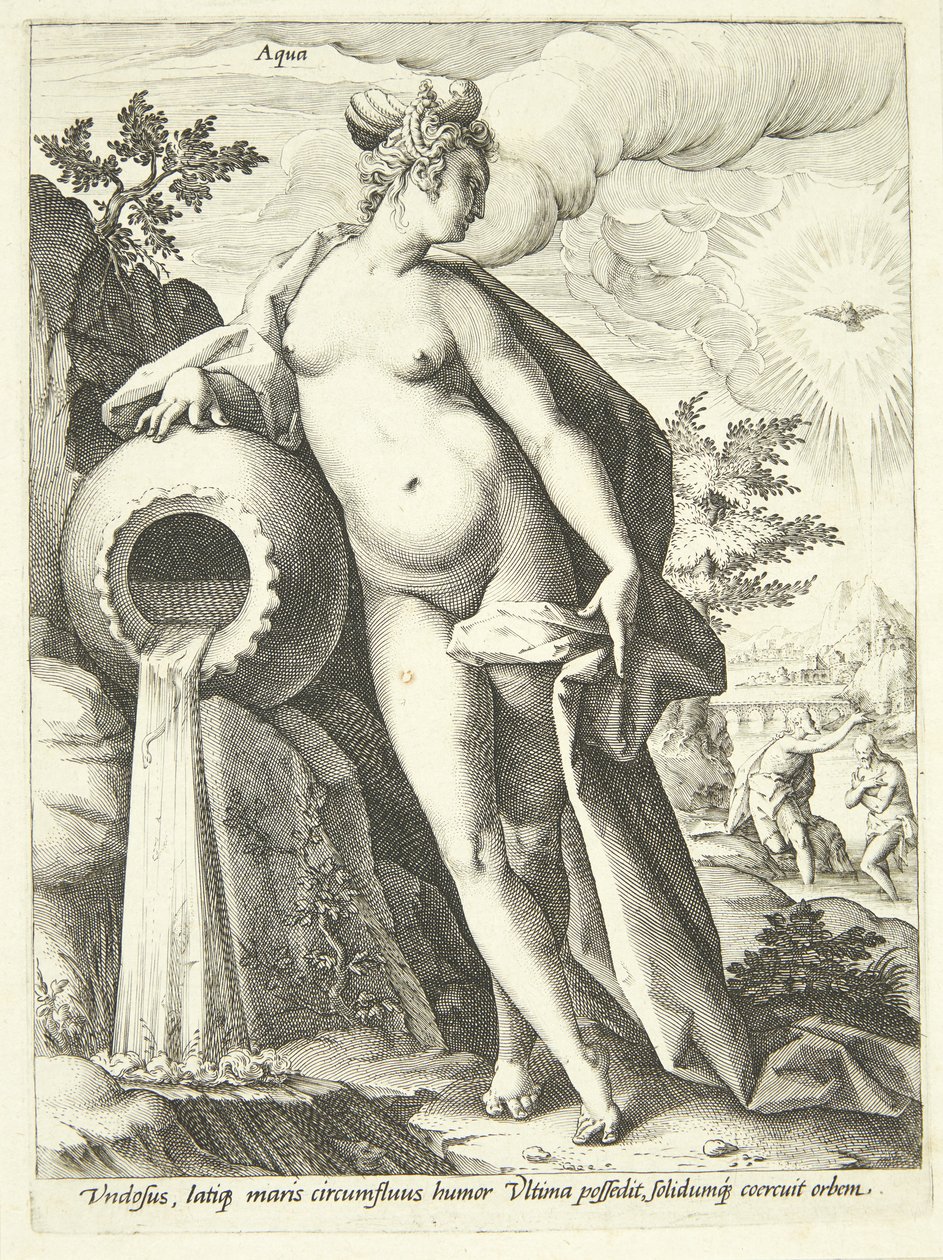 Água (Aqua) de Hendrick Goltzius