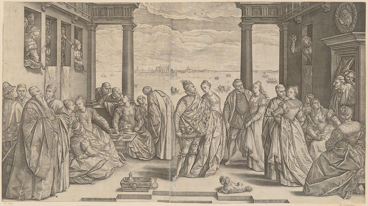Casamento veneziano de Hendrick Goltzius