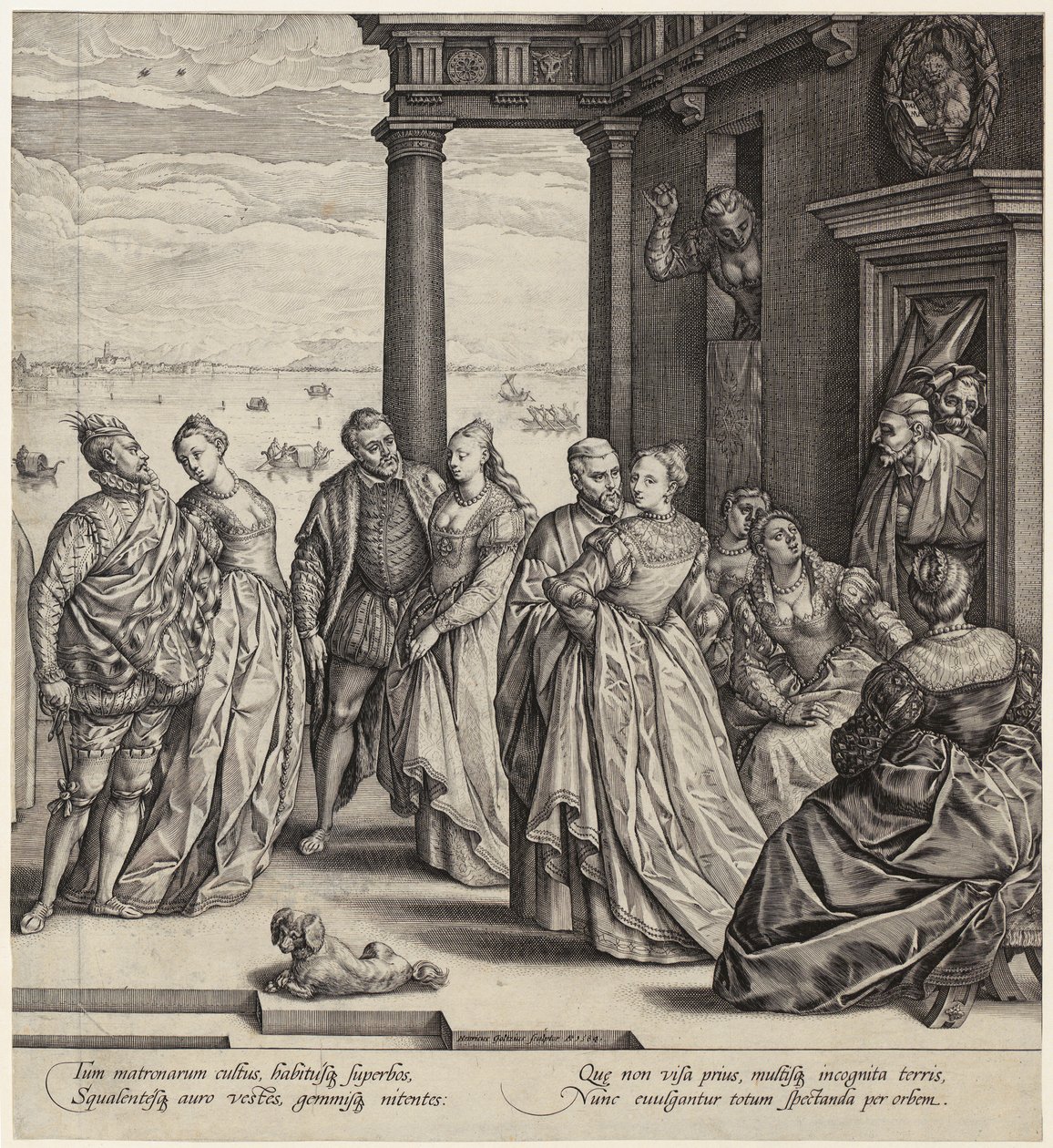 Casamento veneziano [metade direita da folha] de Hendrick Goltzius