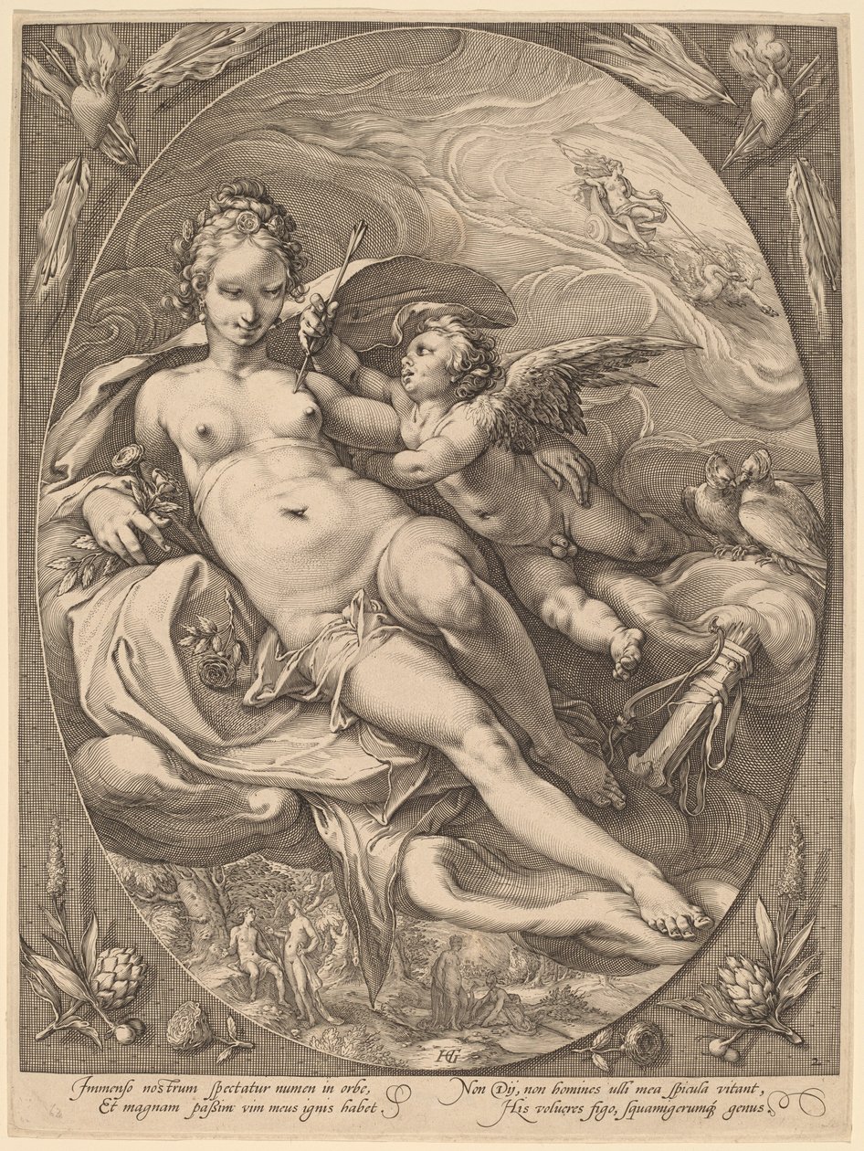 Vênus e Cupido de Hendrick Goltzius