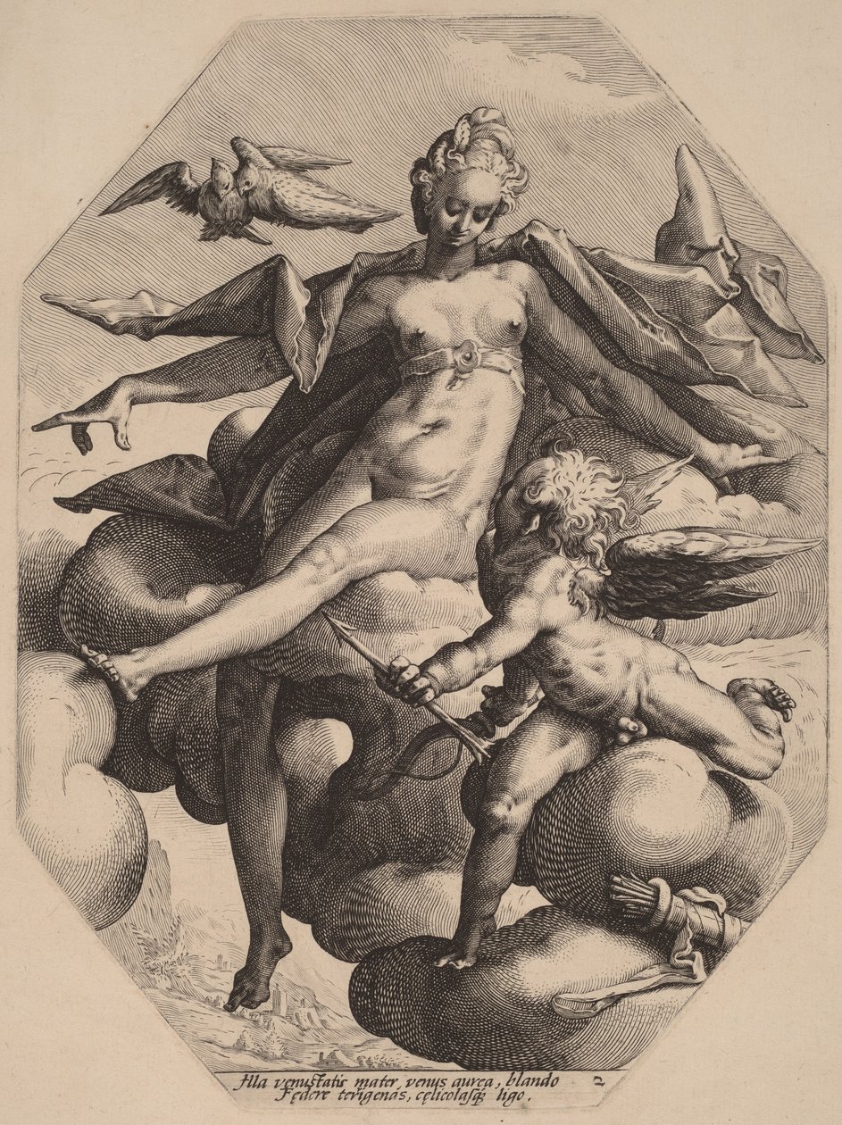 Vénus e Cupido de Hendrick Goltzius