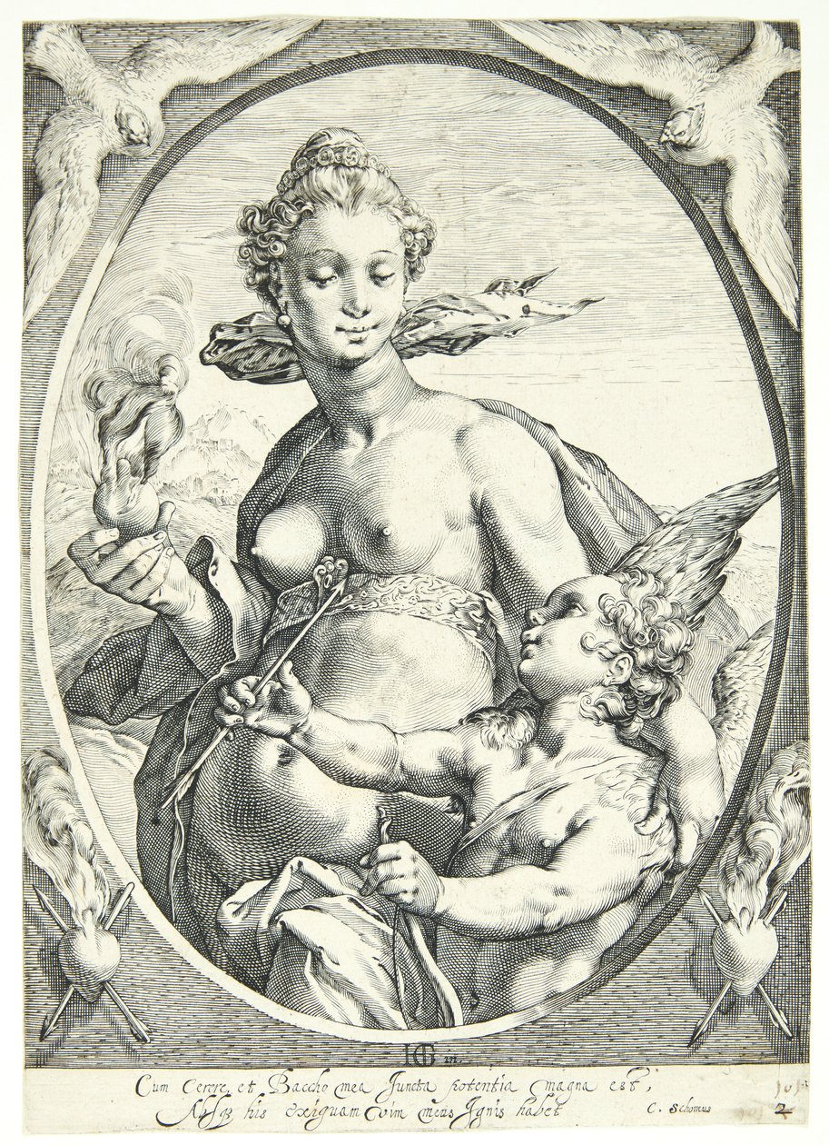 Vénus e Cupido de Hendrick Goltzius