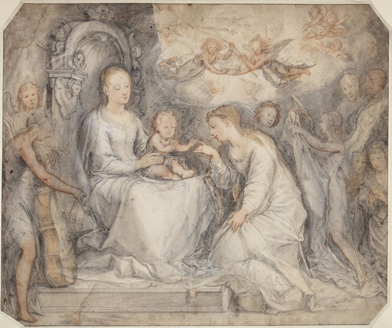 Casamento de Santa Catarina de Hendrick Goltzius