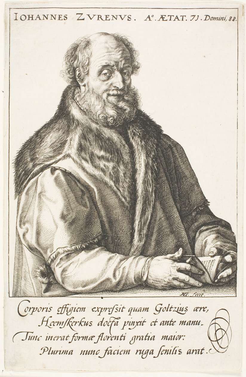 Zuren, Jan van (1517-1591) editor, burgomestre de Haarlem de Hendrick Goltzius