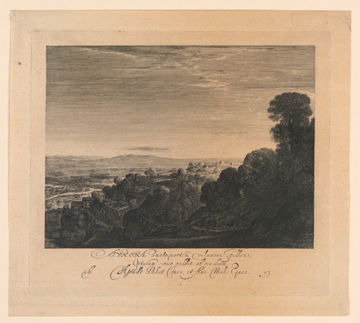 Aurora: paisagem ao amanhecer de Hendrick Goudt