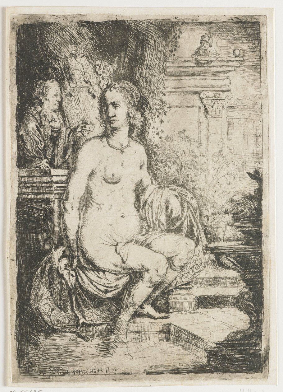 Bathsheba recebe a carta de David de Hendrick Heerschop