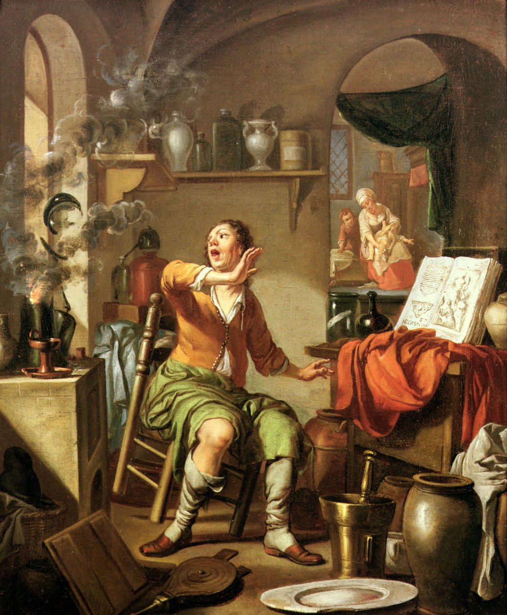 O Alquimista de Hendrick Heerschop or Herschop