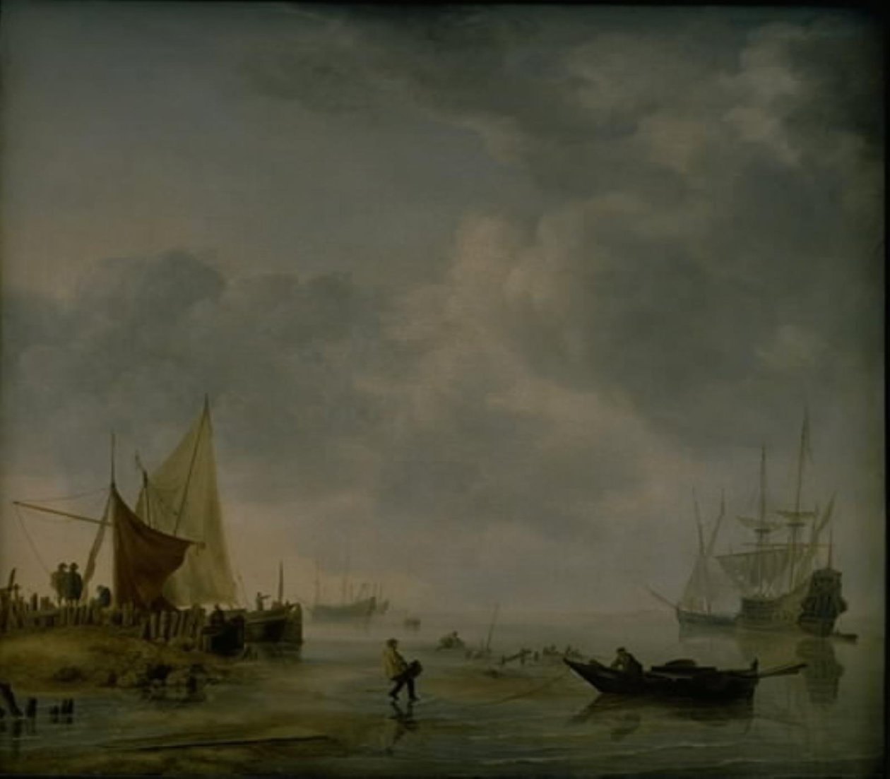 Vista de uma enseada holandesa de Hendrick Jacobsz Dubbels