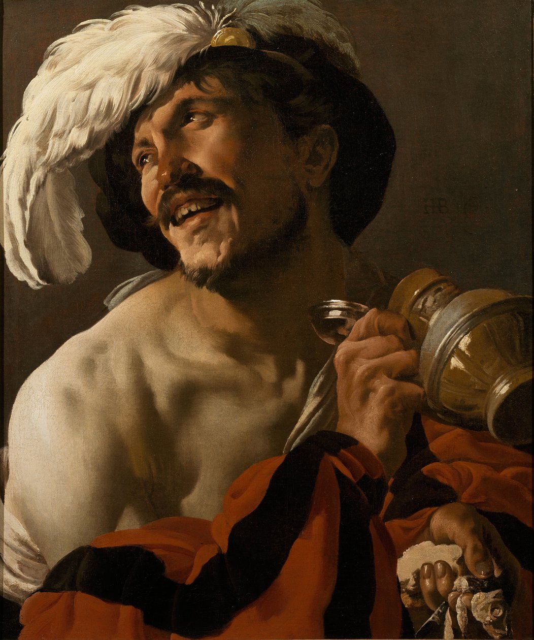 O bebedor alegre, 1625 de Hendrick Jansz Terbrugghen