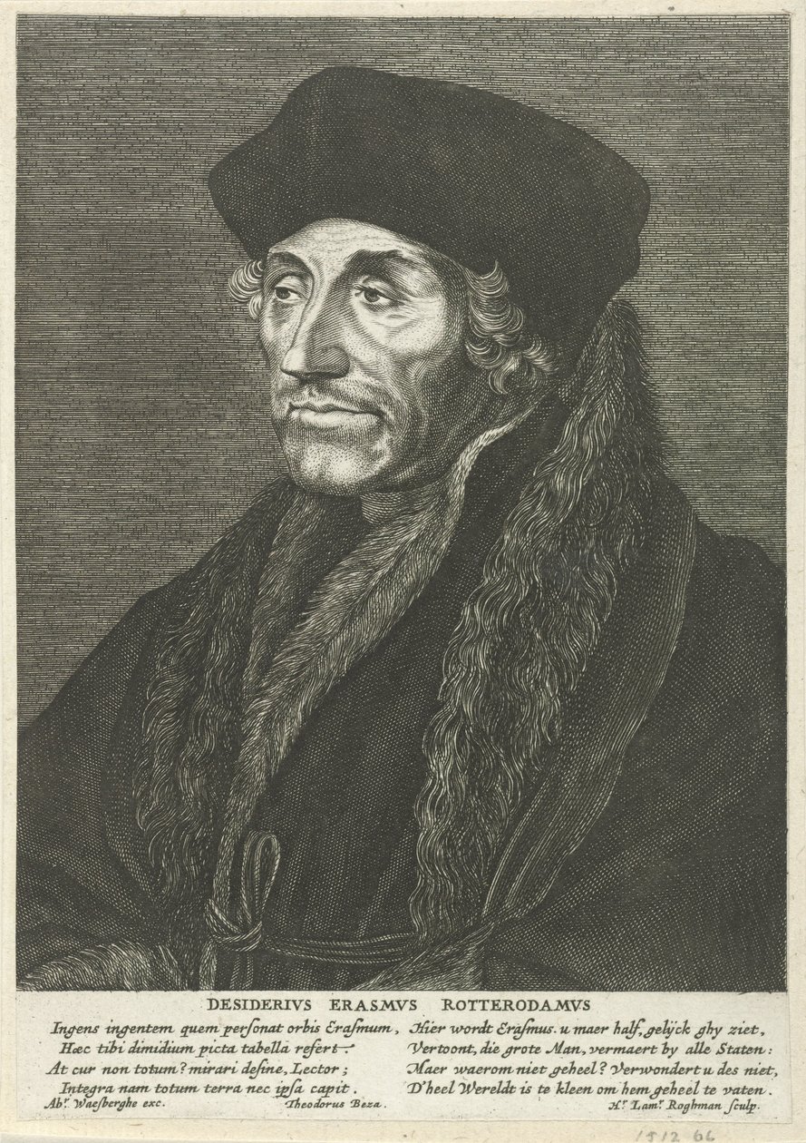 Retrato de Aberforth Erasmus de Hendrick Lambertsz. Roghman