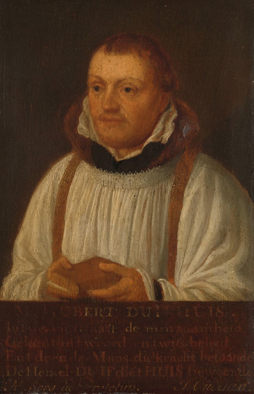 Retrato de Huybert Duyfhuys (c. 1515-81), Pastor da Igreja de São Tiago, Utreque de Hendrick Martensz. Sorgh