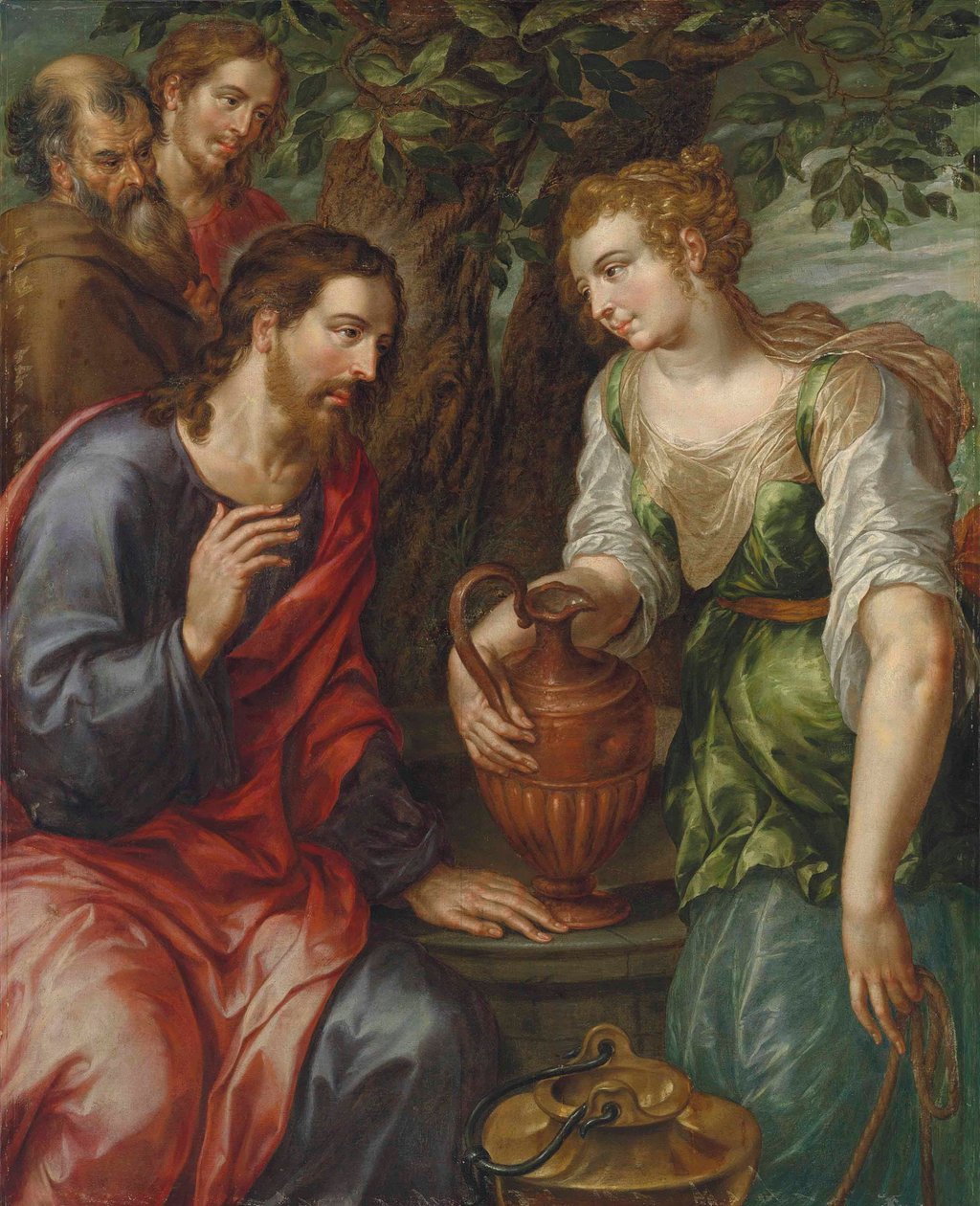 Cristo e a mulher de Samaria de Hendrick de Clerck
