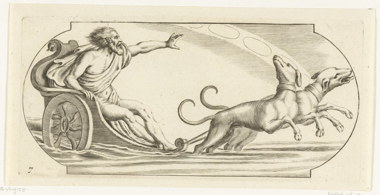 Marte numa carruagem
Nouveau Livre des Dieux et Deeßes De la Marine Bouckje of Sea Gods and Goddesses (título da série) de Hendrick de Keyser (I)