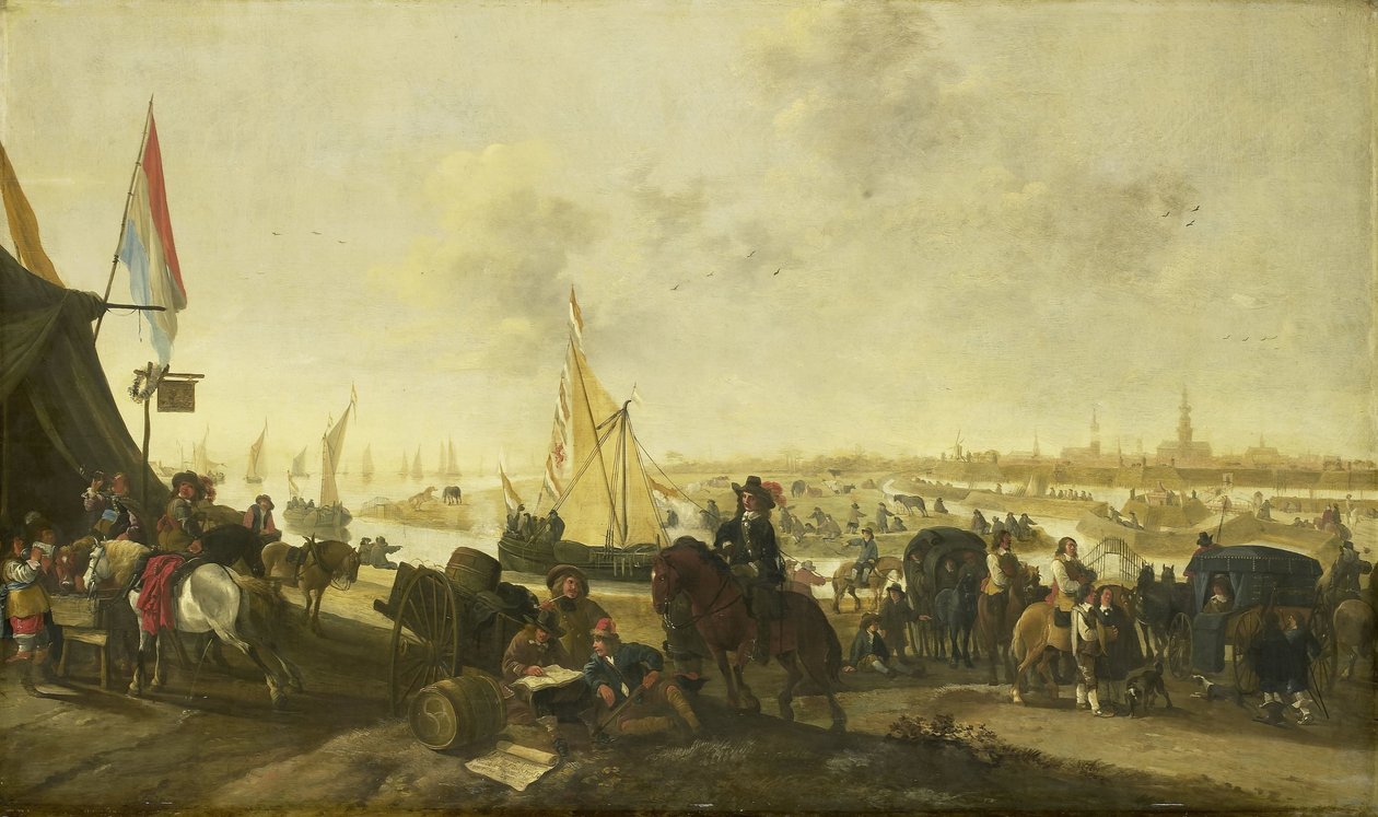 O cerco e captura da cidade de Hulst dos espanhóis, 5 de novembro de 1645 de Hendrick de Meijer