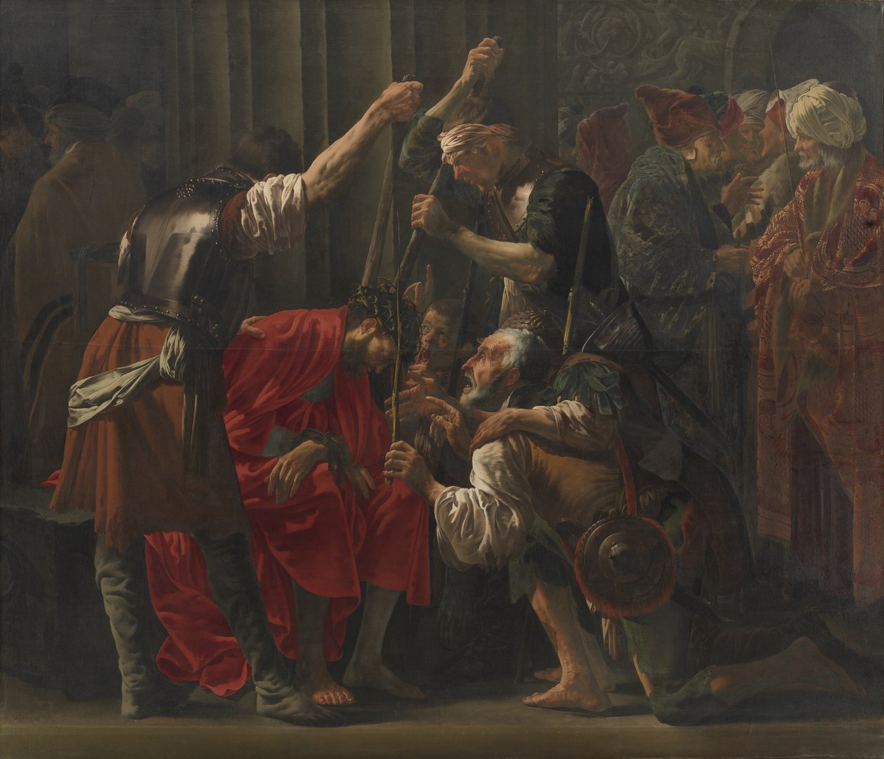 Cristo coroado de espinhos de Hendrick ter Brugghen