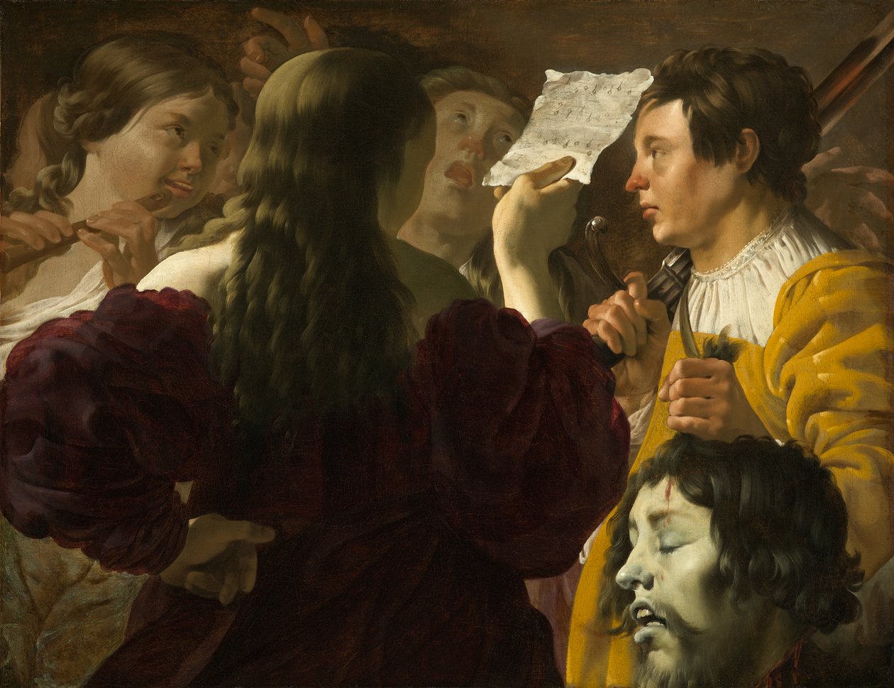 David elogiado pelas mulheres israelitas de Hendrick ter Brugghen